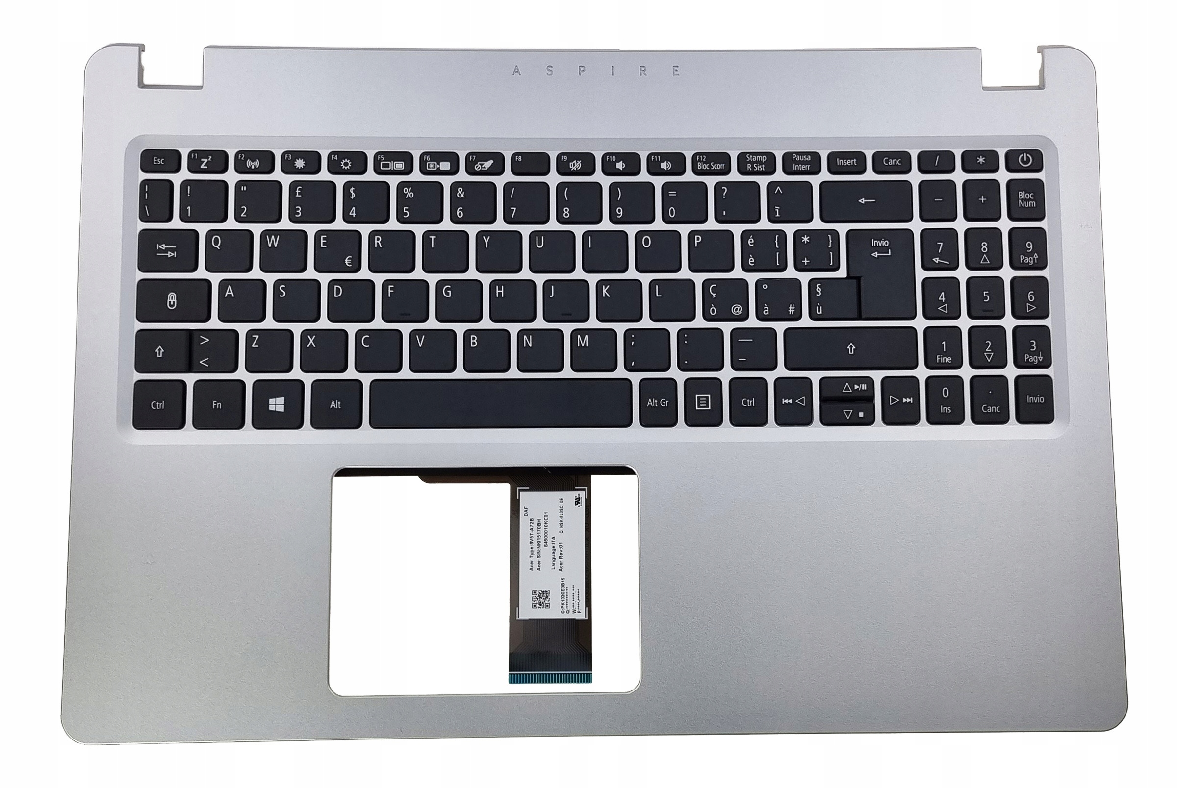 Nová Konstrukce Klávesnice Acer Aspire A515-52 A515-52G N18C1 Italská