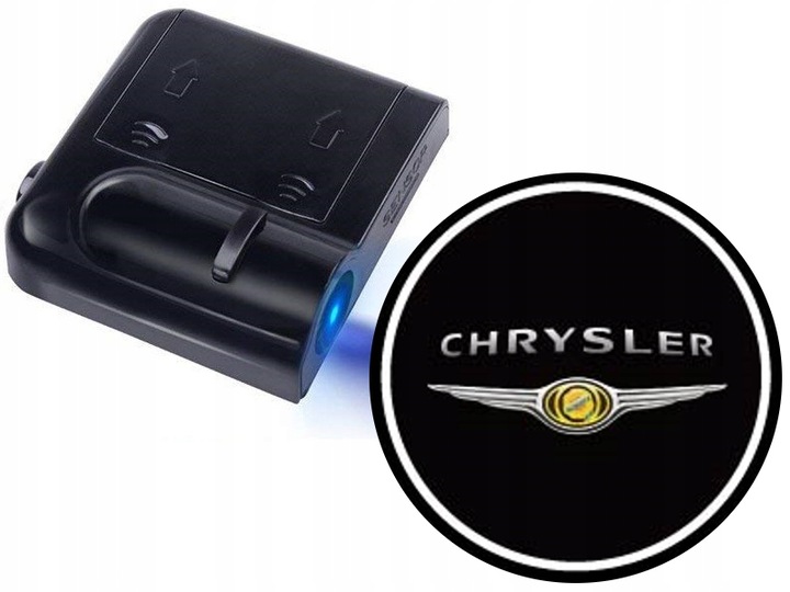Projektor Led Pasuje do Marki Chrysler 3D Hd, bezprzewodowy, drzwi, 2 szt.