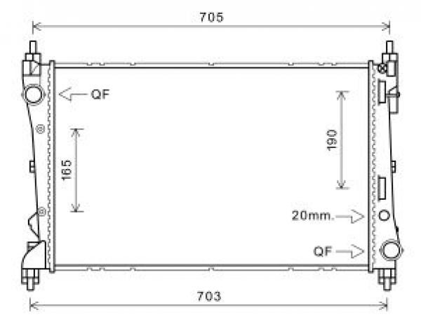 Chłodnica Fiat Doblo 263 01 2010-