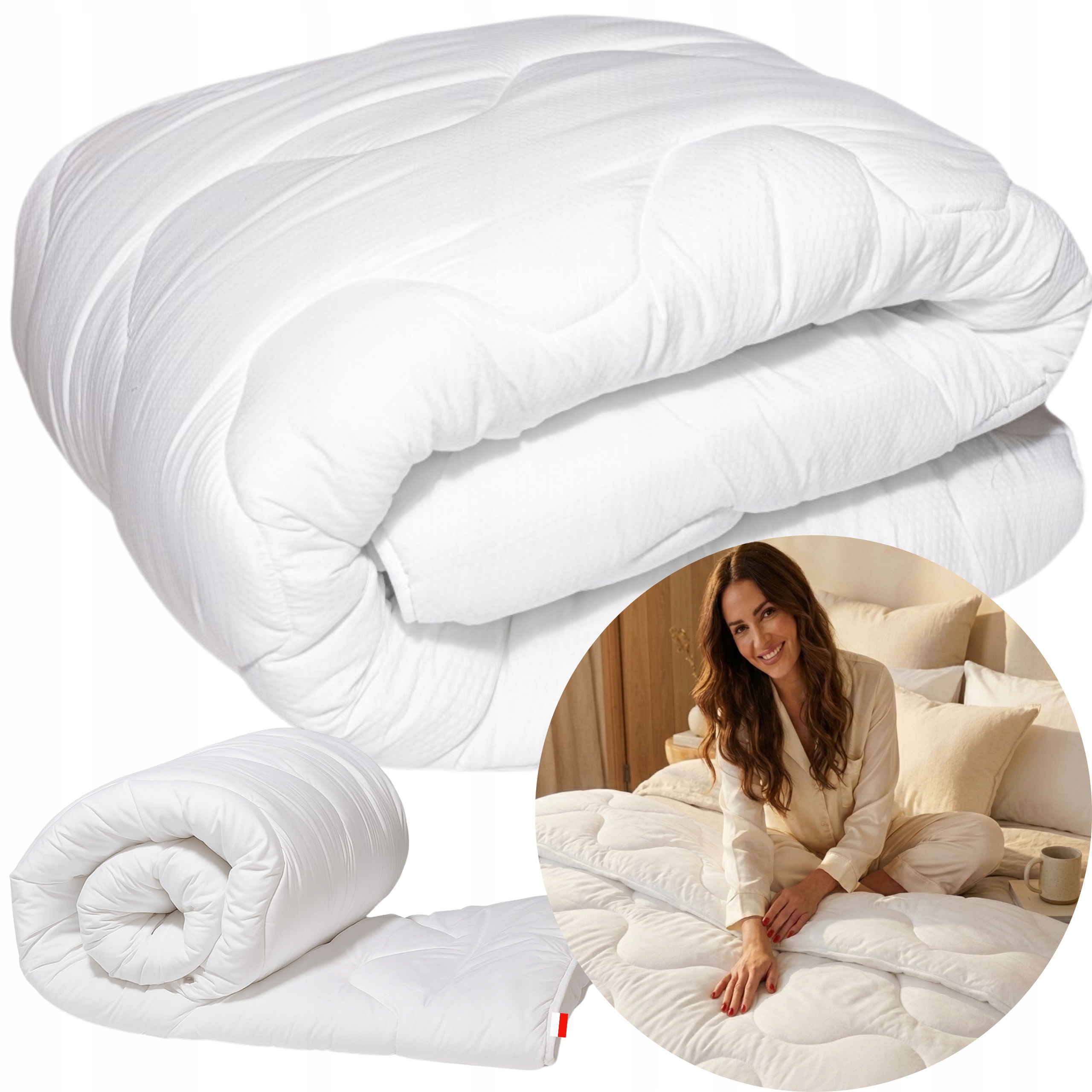 Celoroční Přikrývka 200 X 220 CM, Měkká, Teplá, Antialergická – Polský Výrobek