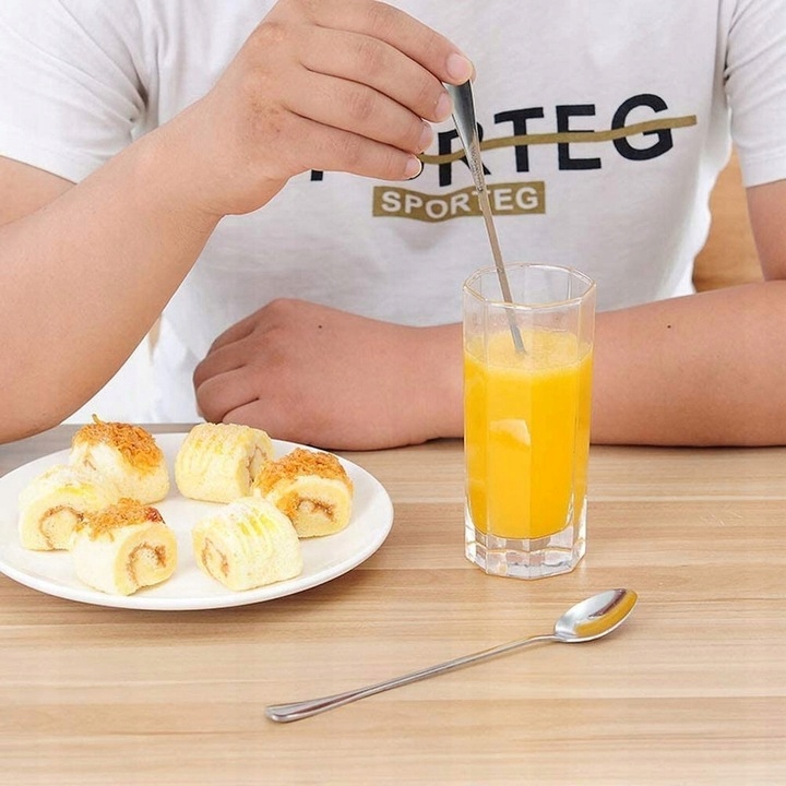 ŁYŻECZKA ŁYŻECZKI DO KAWY LATTE LODÓW DESERÓW DESEROWE DŁUGA KOMPLET 6szt Kod producenta dhhah289