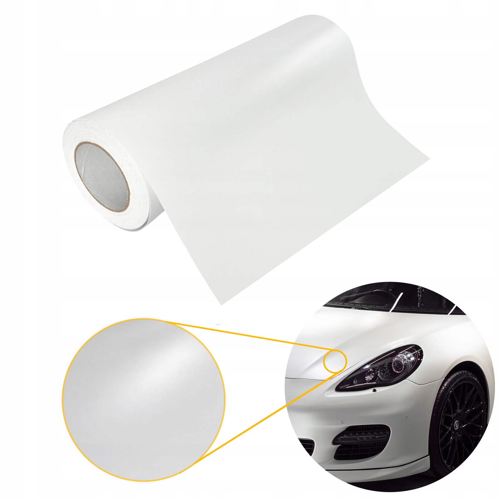 Fólie pro olepování prvků karoserie Termoplastická dýha Bílá Matná