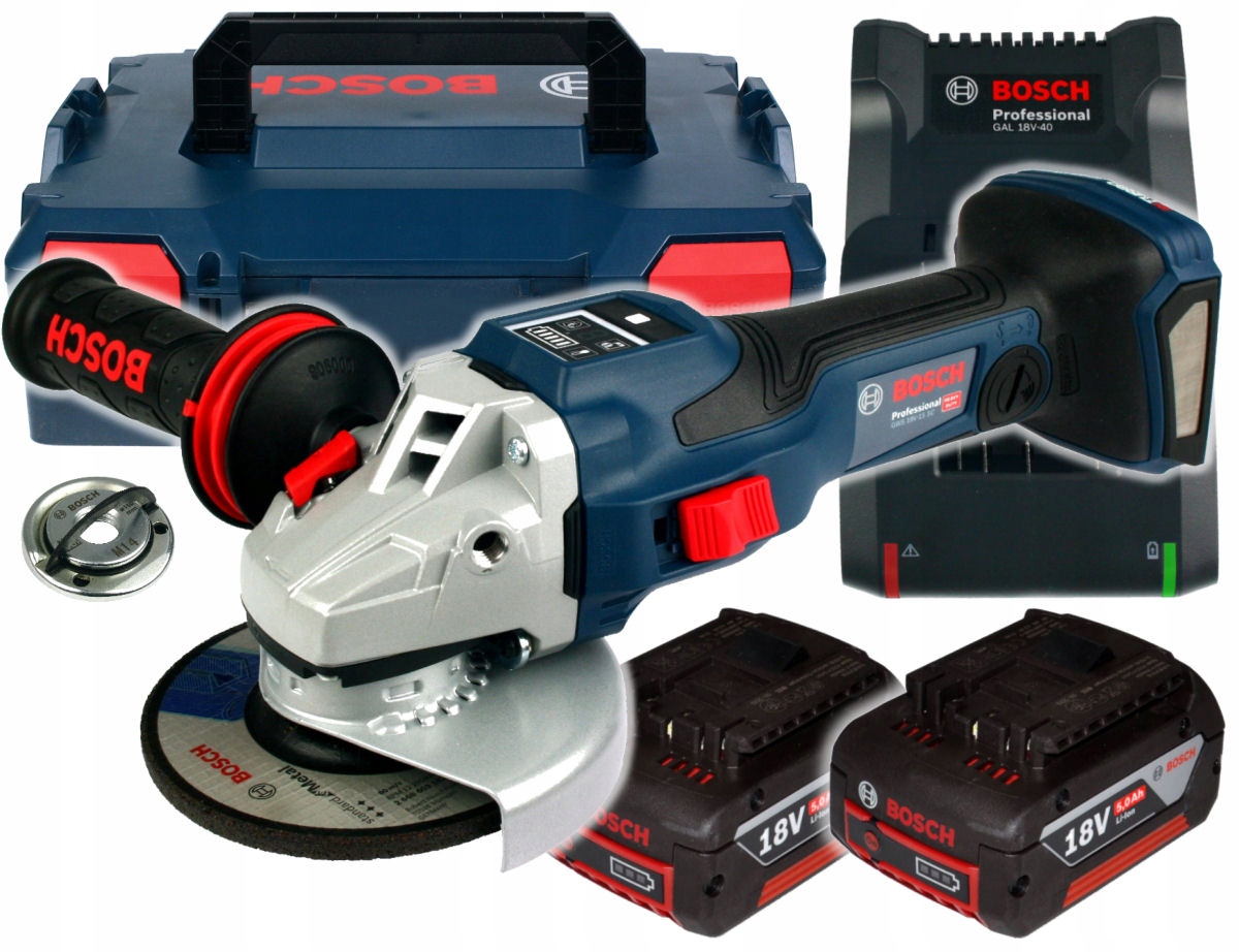 

Szlifierka Gws 18V-15 Sc Bosch 2x4,0Ah Biturbo