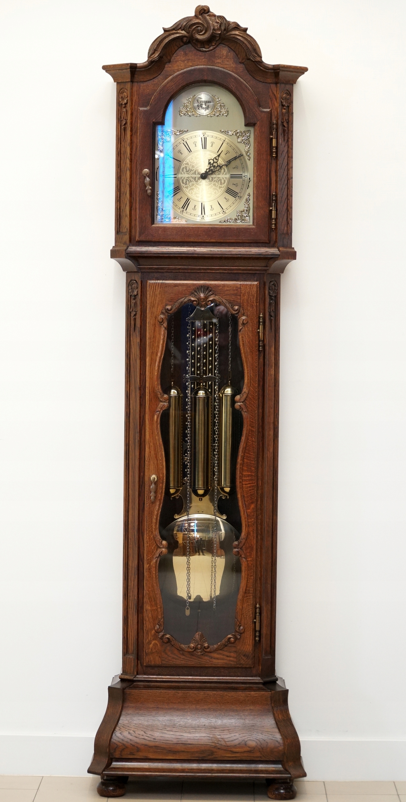 НАПОЛЬНЫЕ ЧАСЫ, 3 ГИРЫ, КИНИНГЕР, 8 СТРУН, ДУБ