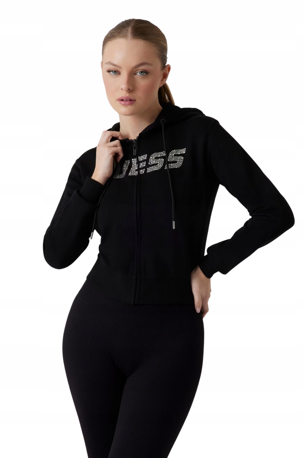 Guess Černá dámská mikina s zirkony Primula M