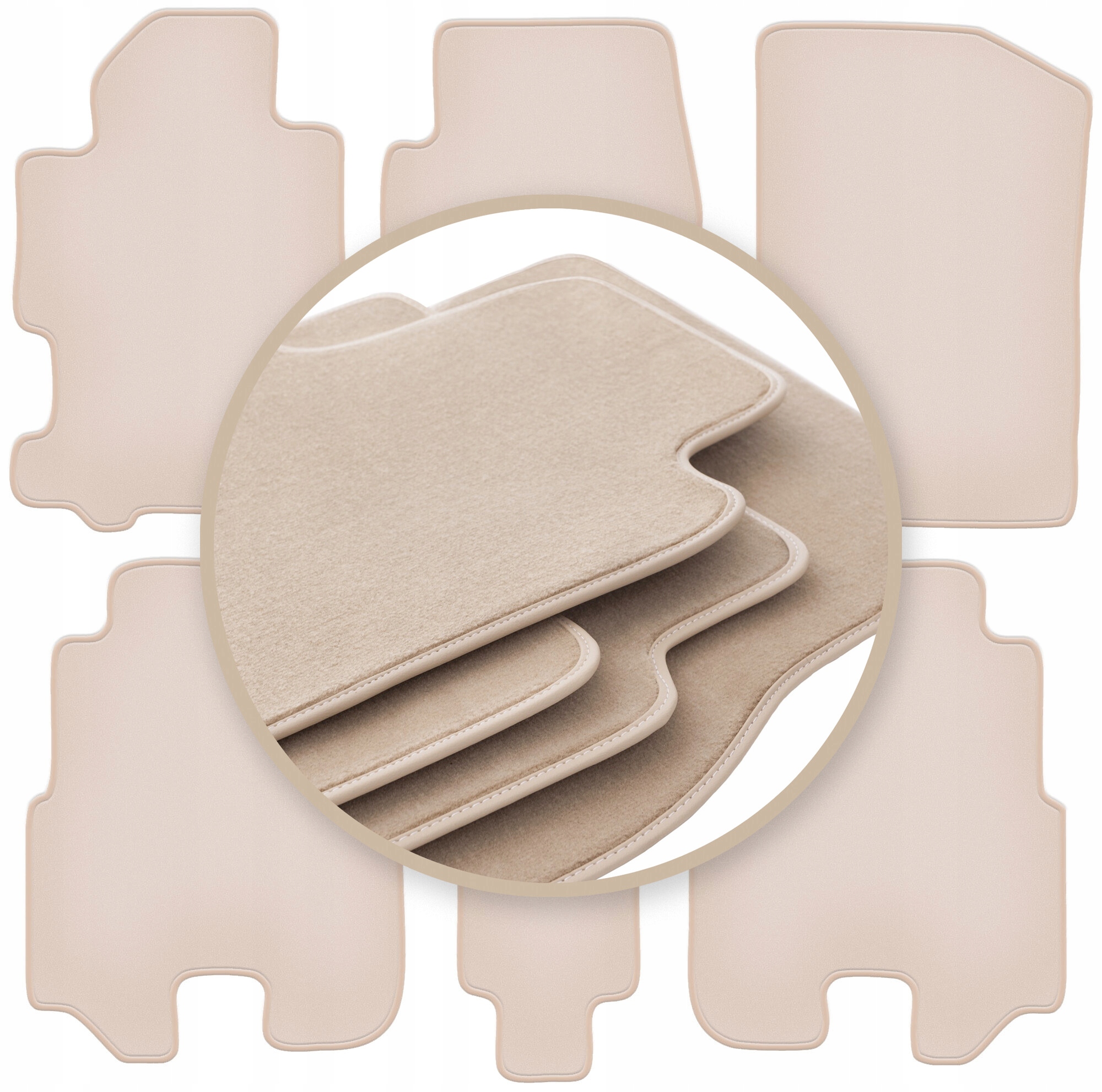 Velúrové koberčeky 10 mm Premium pre: Honda Fr-v minivan 2004-2009
