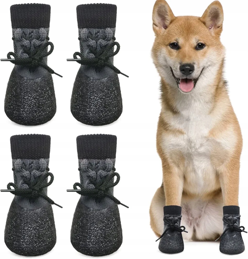 Levně 2 Páry Nepromokavé Boty Pro Psa Mazlíčka Štěněte Ponožky Ochranné Rom. M