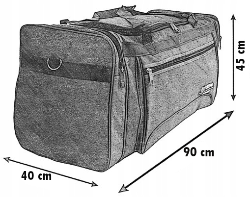 TORBA PODRÓŻNA TURYSTYCZNA WALIZKA BAGAŻ 160L Cechy dodatkowe na ramię