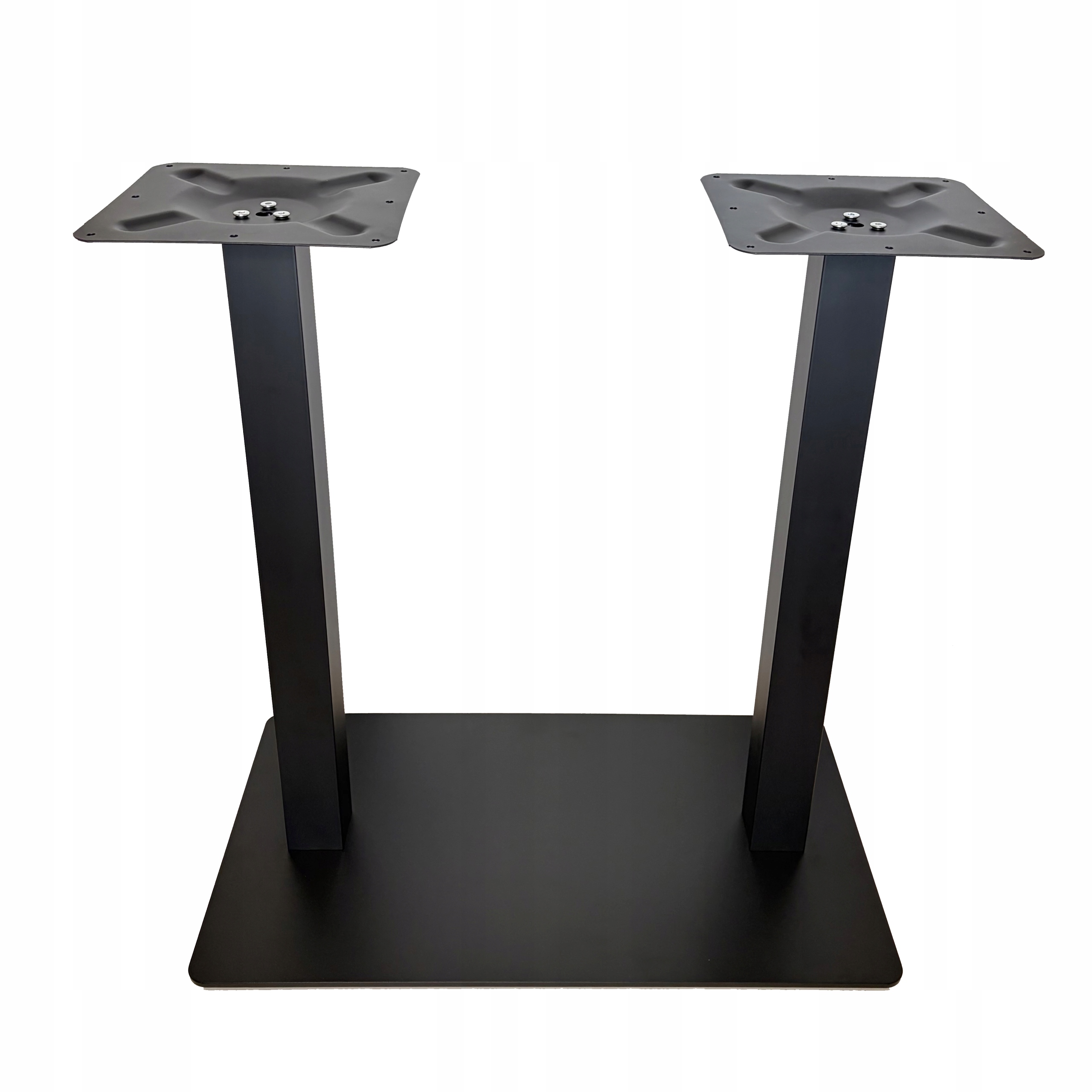 Postument K Stolu Podložka Dvojitá Noha Kovová Čierna Stolík Loft 72CM