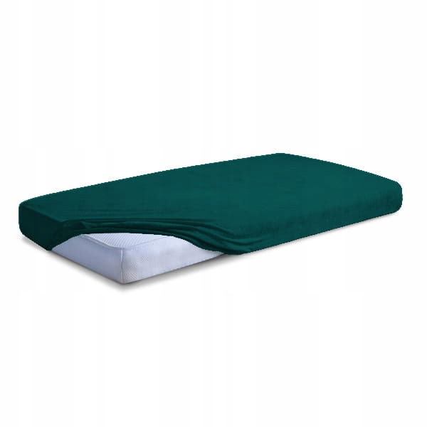 Froté Prostěradlo s gumou 150/160x190/200 Premium Tmavě zelené