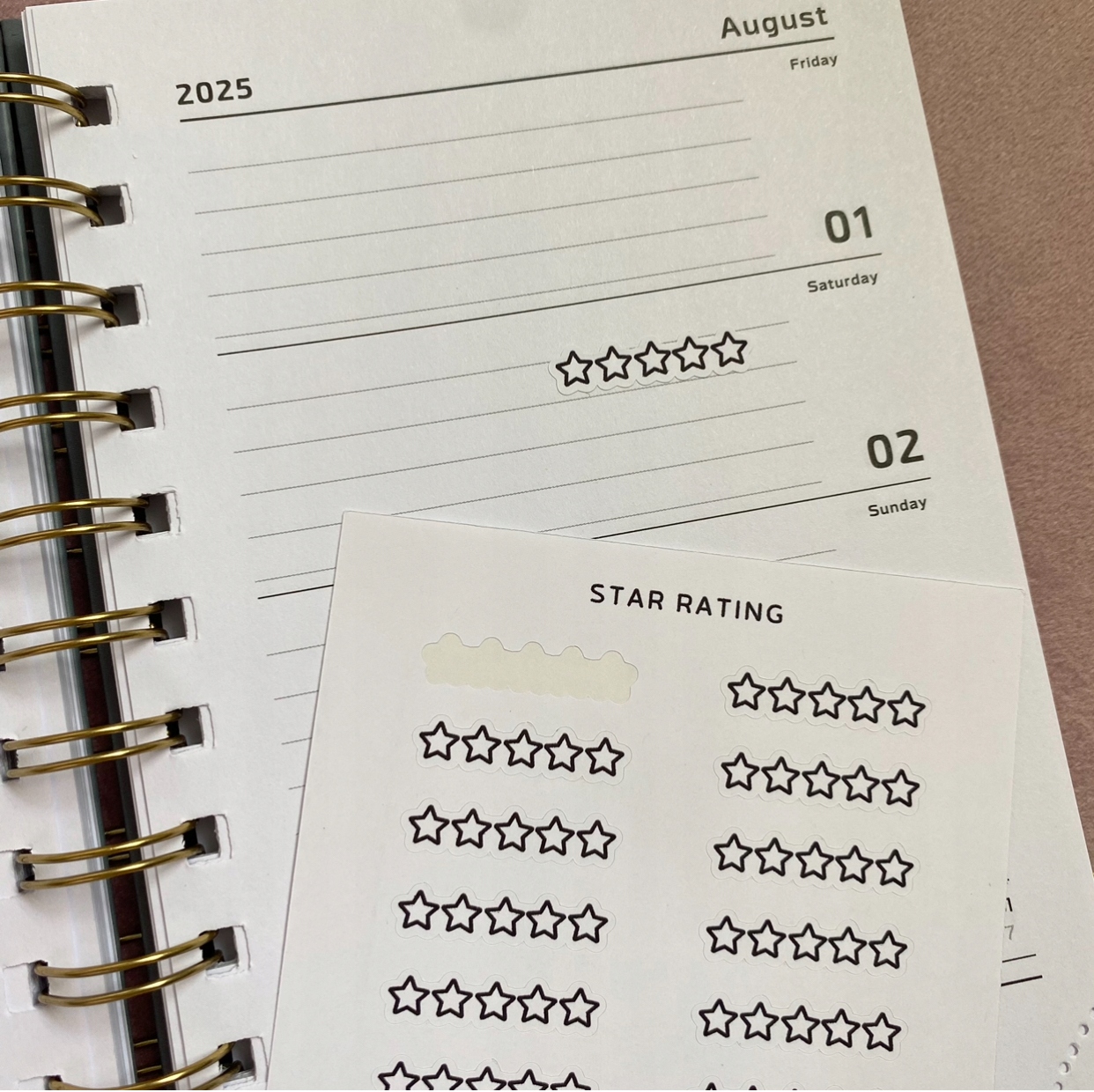 OCENA, STAR RATING, GWIAZDKI, naklejki minimalistyczne Producent GlamAffair