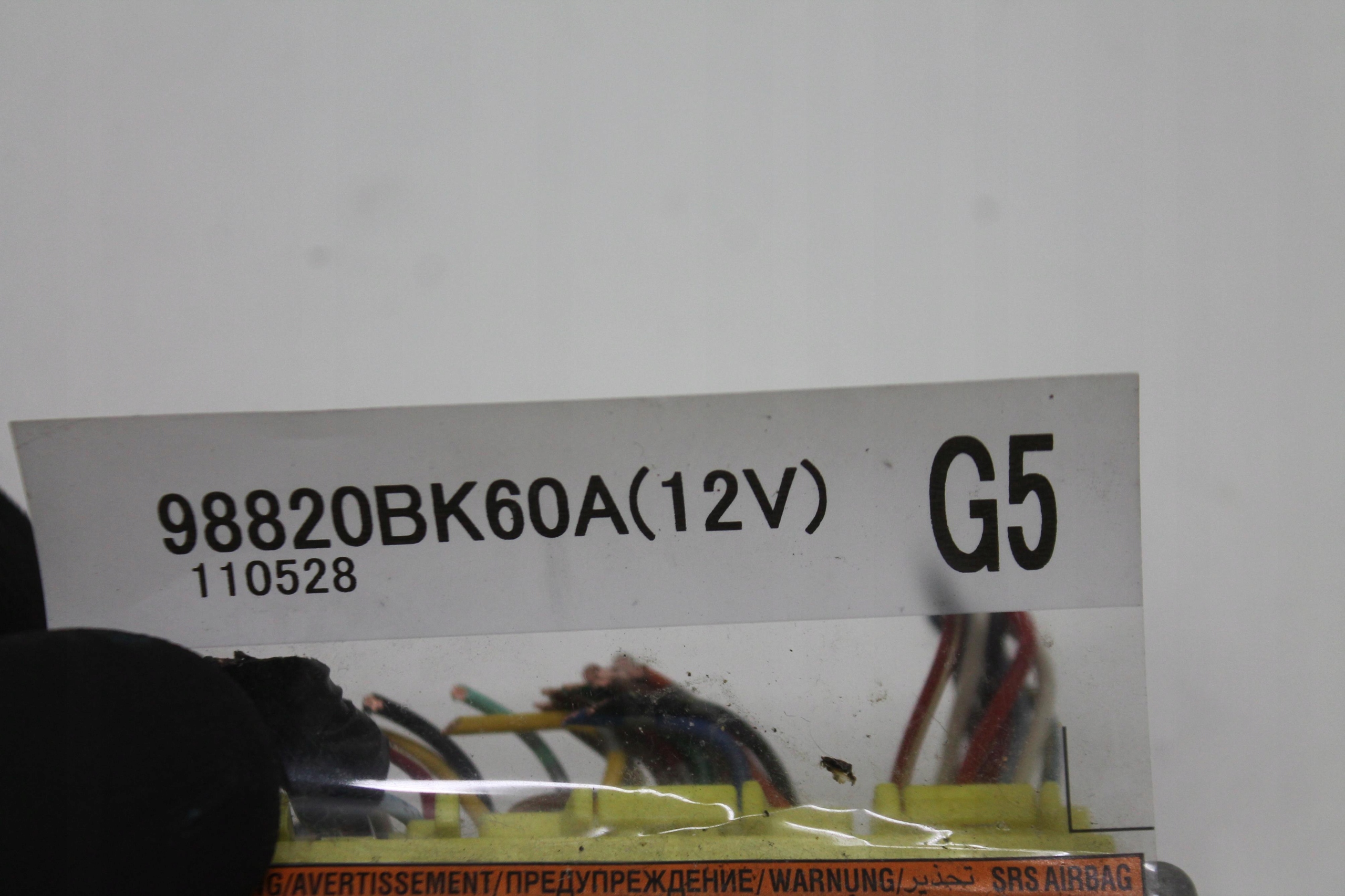 module SENSOR airbag 98820BK60A QASHQAI J10 LIFT 09-13