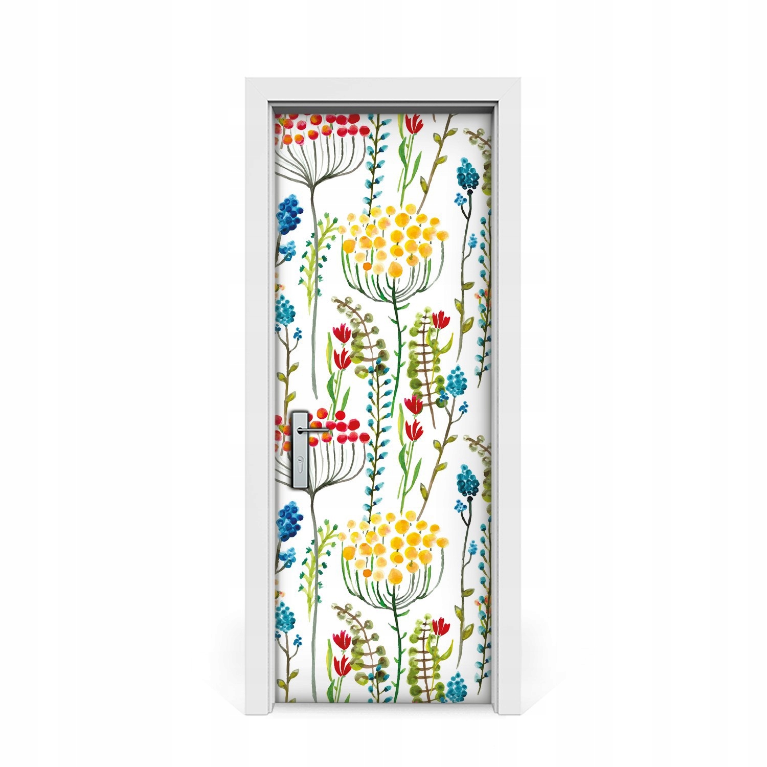 

Naklejka na drzwi okleina Kolorowa Łąka 75x205