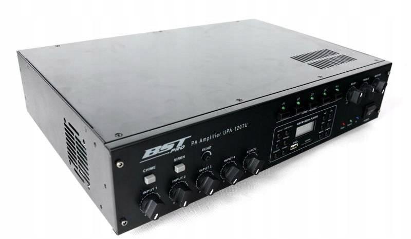 Wzmacniacz mikserem 120W BST PRO USB SD MP3 FM Model UPA120TU