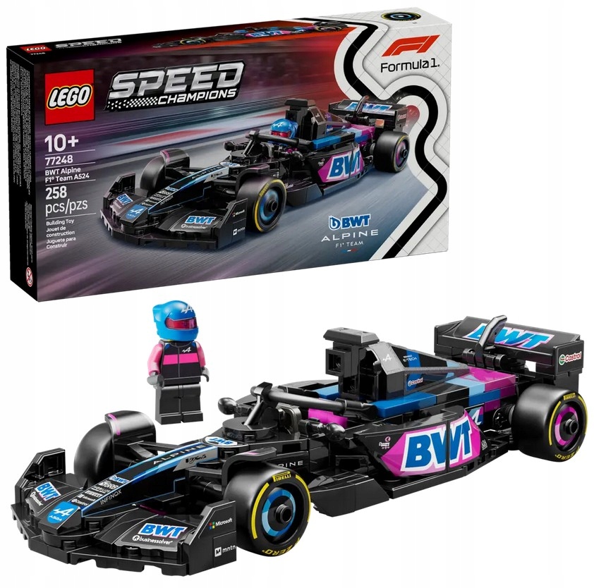 Lego Speed Champions 77248 Formule Alpine Team A524 F1 Racer
