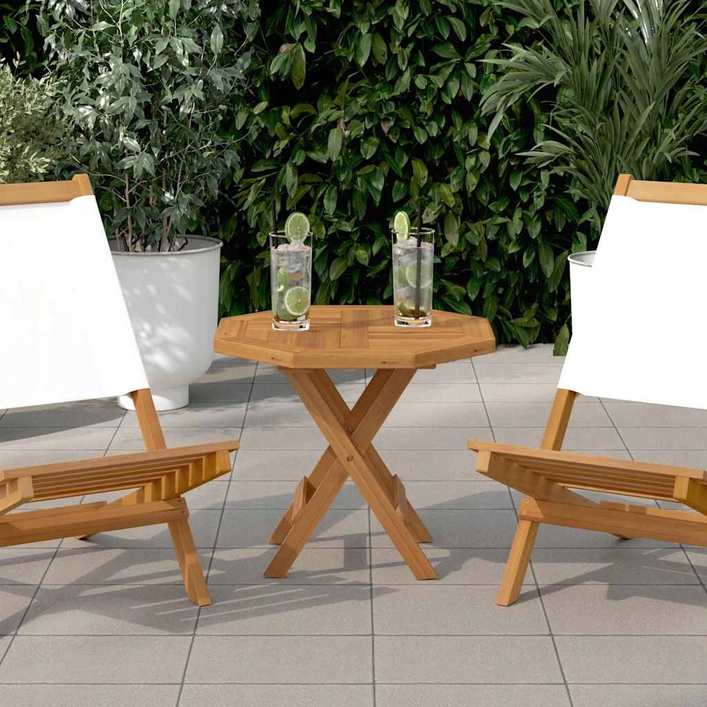 BLAT DO STOLIKA 50X50X2,5CM OŚMIOKĄTNY LITE DREWNO TEKOWE