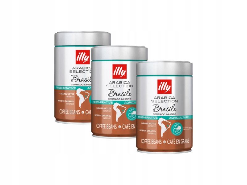 Kawa ziarnista Illy Arabica Selection Brazil Cerrado Mineiro 3 x 250 g