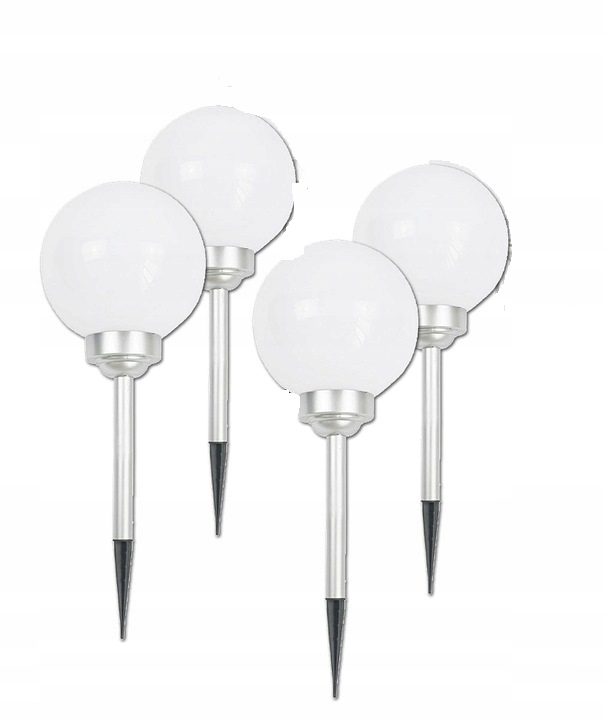 

Lampa Solarna Ogrodowa Kula Mleczna 20cm Biała