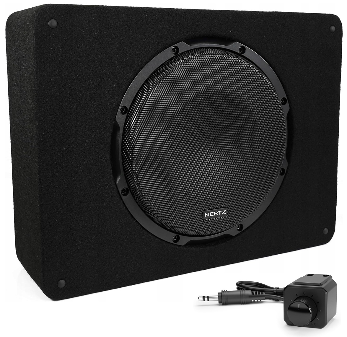 Subwoofer Aktywny Hertz Cba 250 500W 10" Mocny Bas Slim Pilot W Zestawie