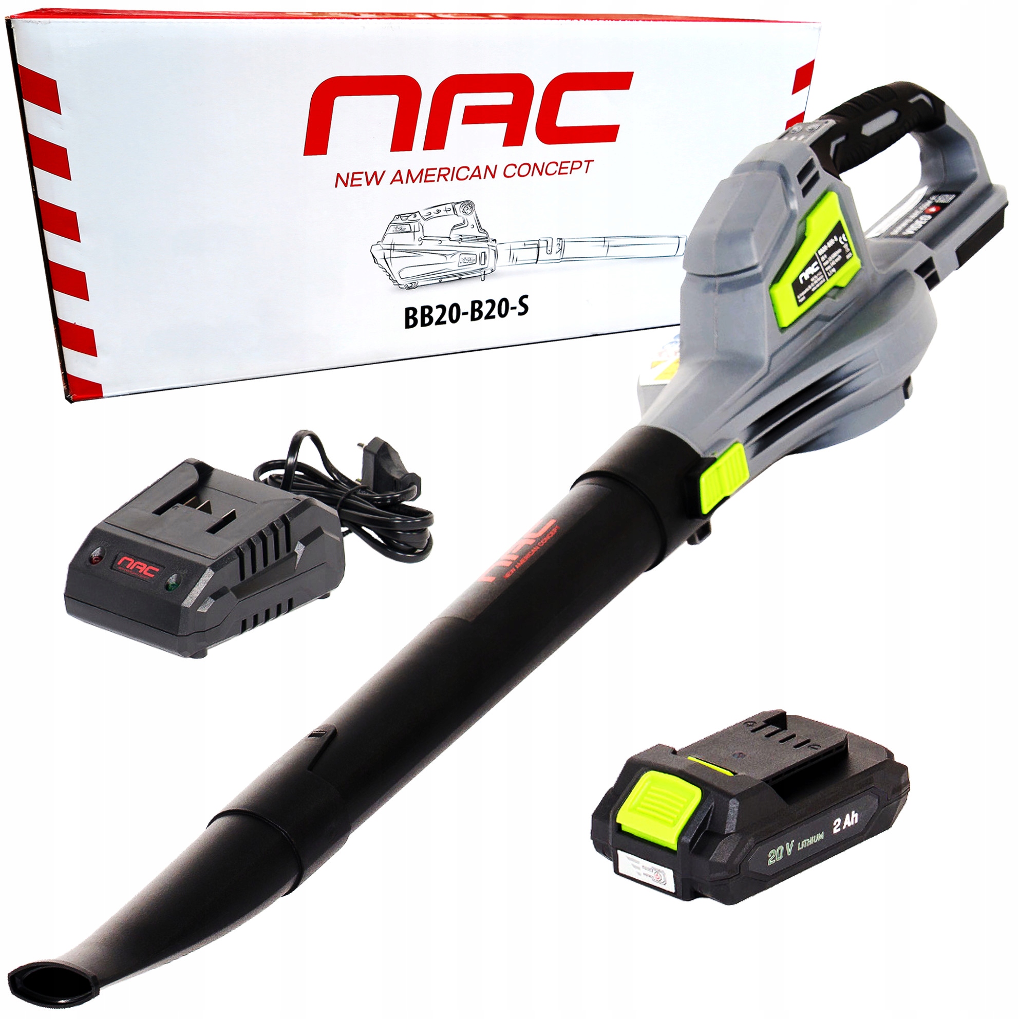 Dmuchawa do liści akumulatorowa 20V Nac BB20-B20-S 1x 2Ah