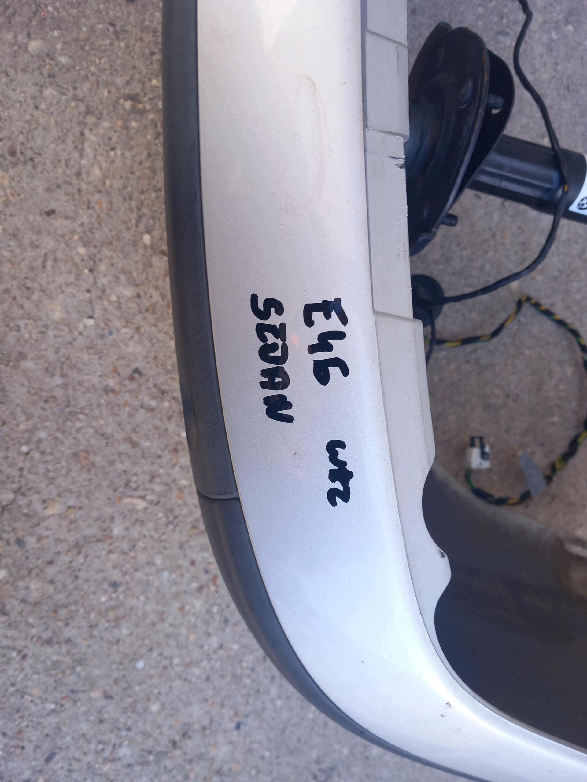 bumper rear complete PDC BMW 3 E46 sedan LIFT paint 354/7