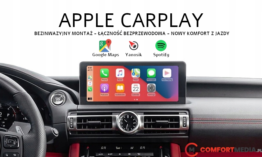LEXUS APPLE CARPLAY CT, NX, ES, RX, GS, IS, LS, LC Sklep, Opinie