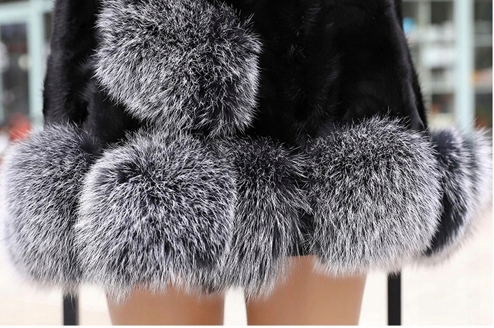 FUTRO NATURALNE NORKI OBSZYTE LISEM ROZKLOSZOWANE PIĘKNY MODEL KOLORY NEW Wzór dominujący inny wzór