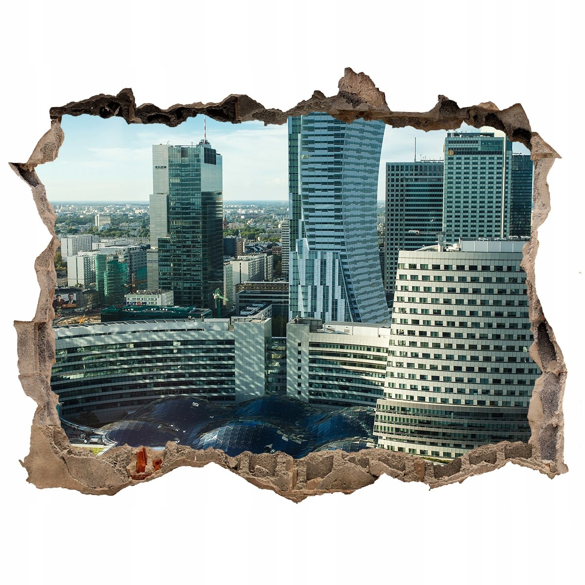 

Fototapeta dziura na ścianę 3d Warszawa Polska