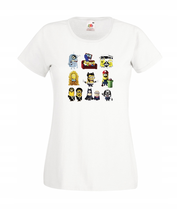 

XXL Koszulka Damska Minionki Minions Banana Wzory