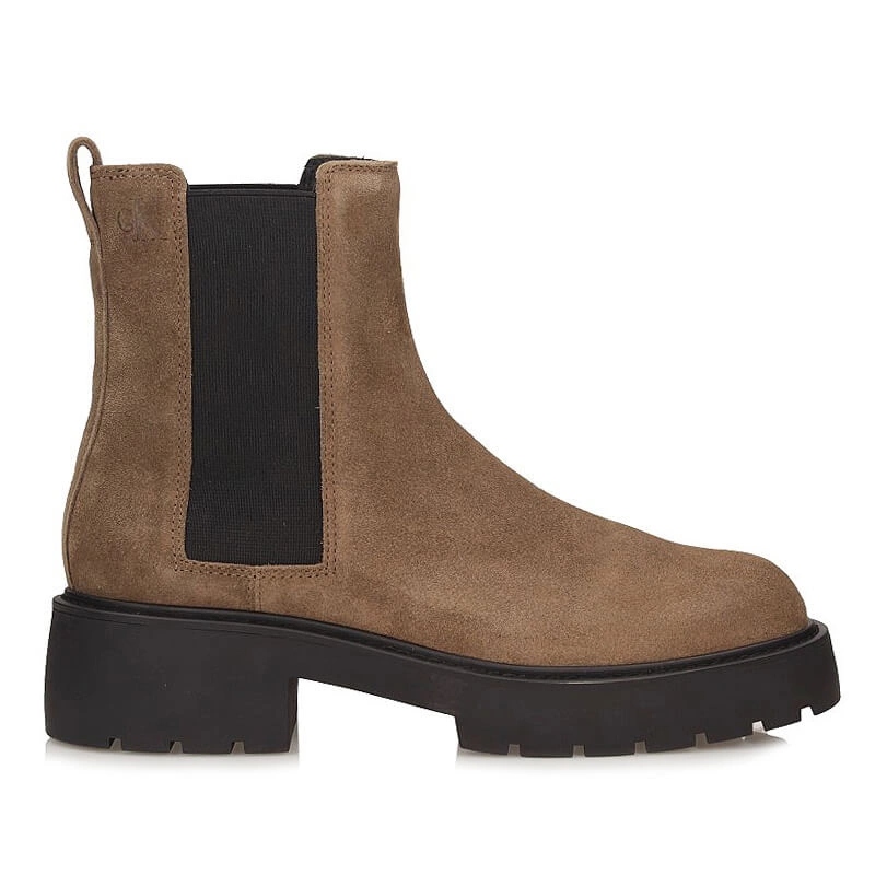 Kotníkové Boty Calvin Klein YW0YW02071 Chunky Chelsea Boot Suede