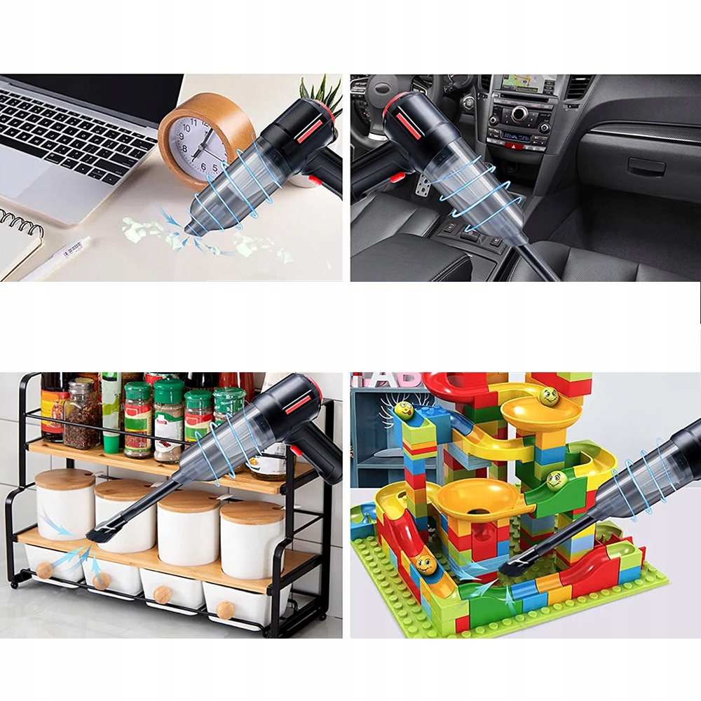 ODKURZACZ SAMOCHODOWY BEZPRZEWODOWY RĘCZNY MOCNY 120W KOŃCÓWKI 9000PA EAN (GTIN) 886545123134