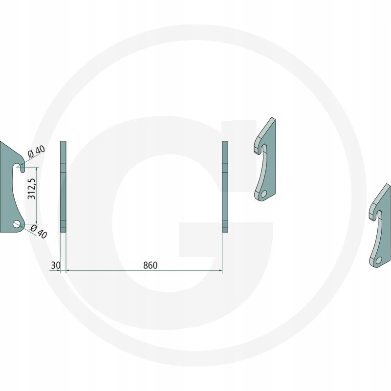 Mocowanie Ahlmann AX 70 85 100