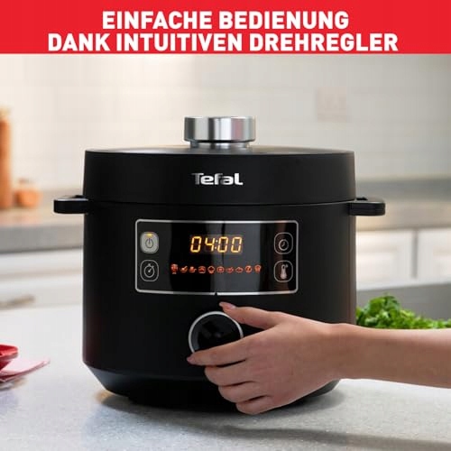TEFAL Turbo Cuisine Multicooker 1000W 5L Czarny Plastikowy — miniatura 3