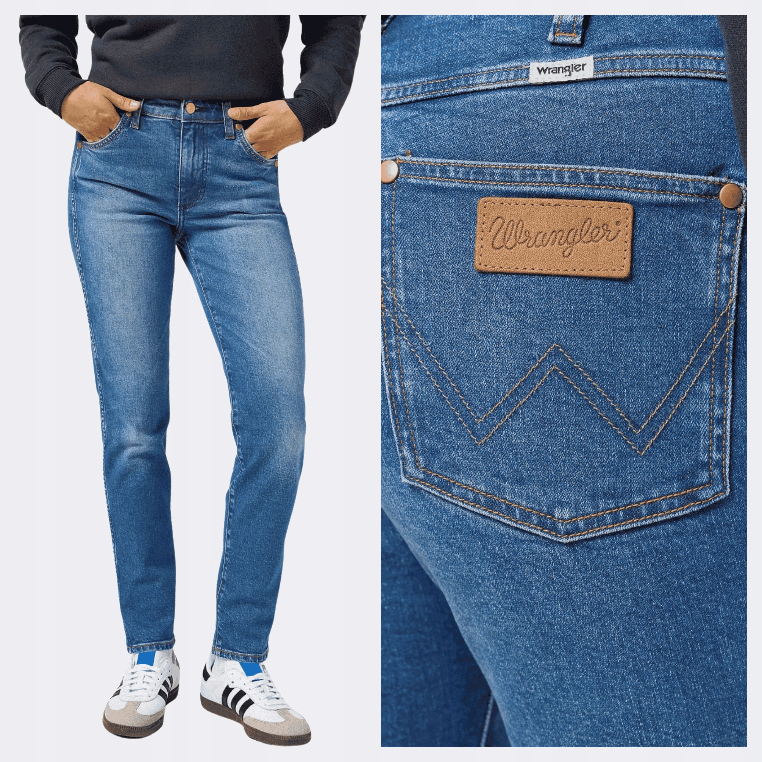 Dámské džíny Wrangler Piper Indigo Dusk Slim W25 L32