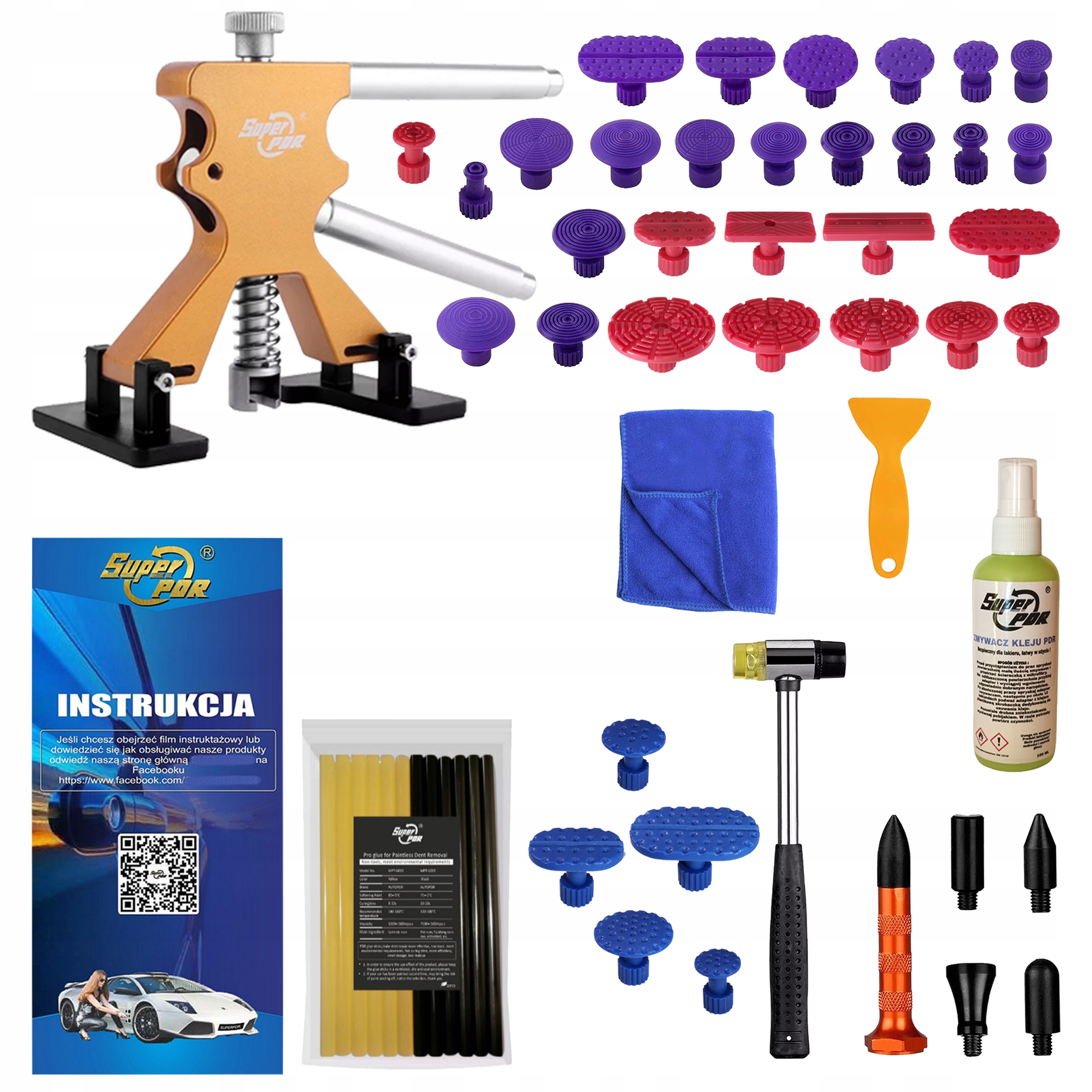 Puller pdr Odstraňování promáčklin Oprava bez lakování Sada pro