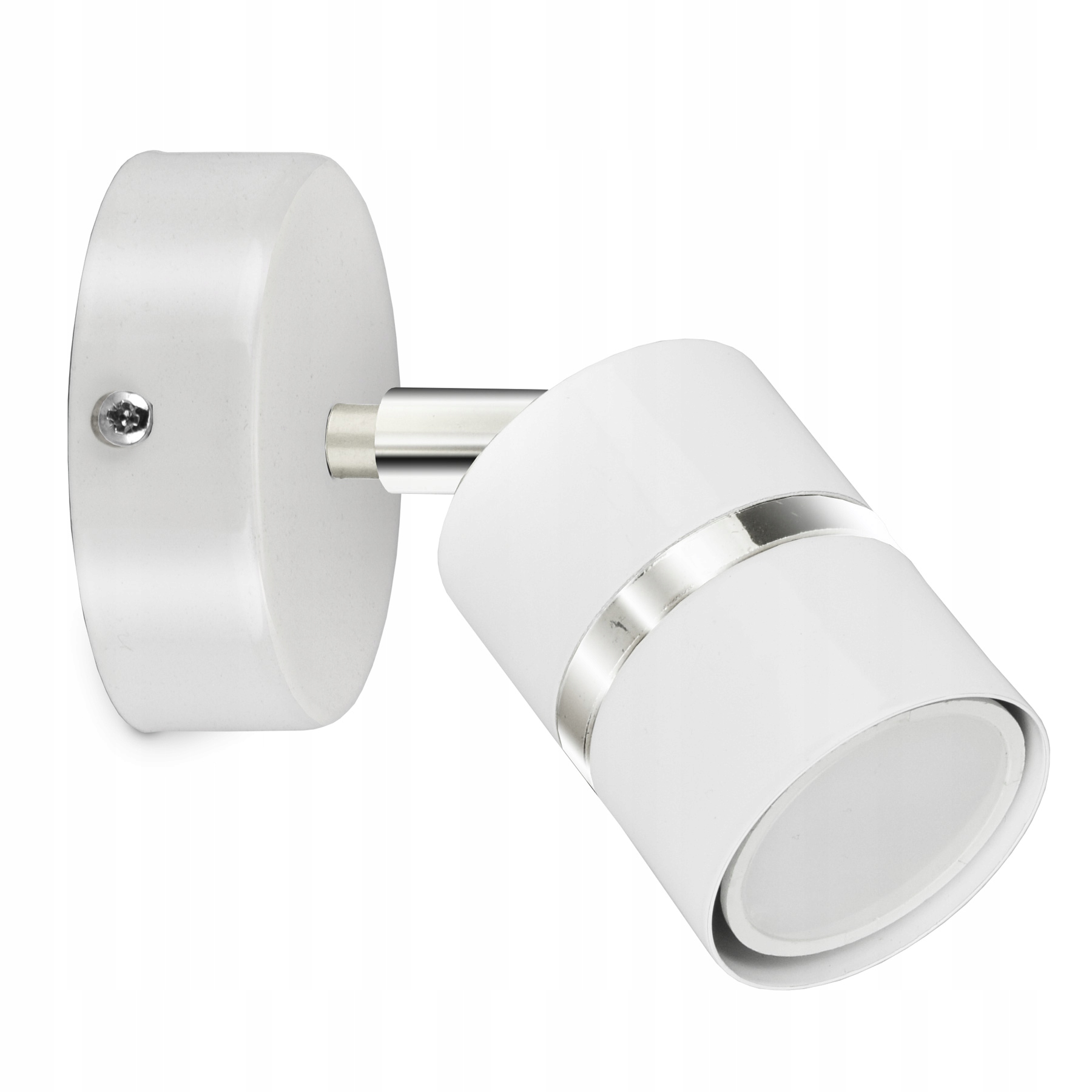 

Kinkiet Lampa Ścienna Tuba Biała Chrom Cosmo Led