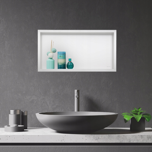 Vstavaná polica Balneo Wall Box One 60x30x10 Biela