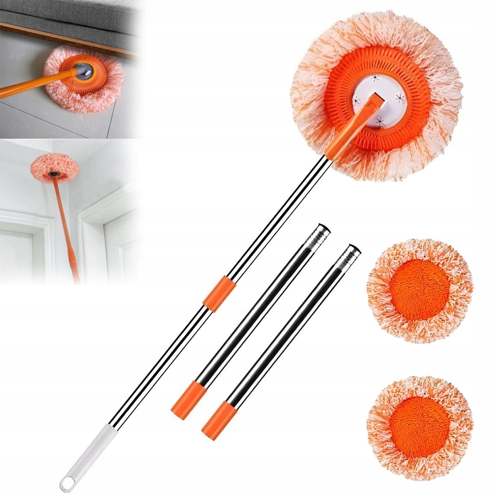 Levně Rotační Mop Na Čištění Podlah, Rotační, 360 Stupňů, Nastavitelný, Sada
