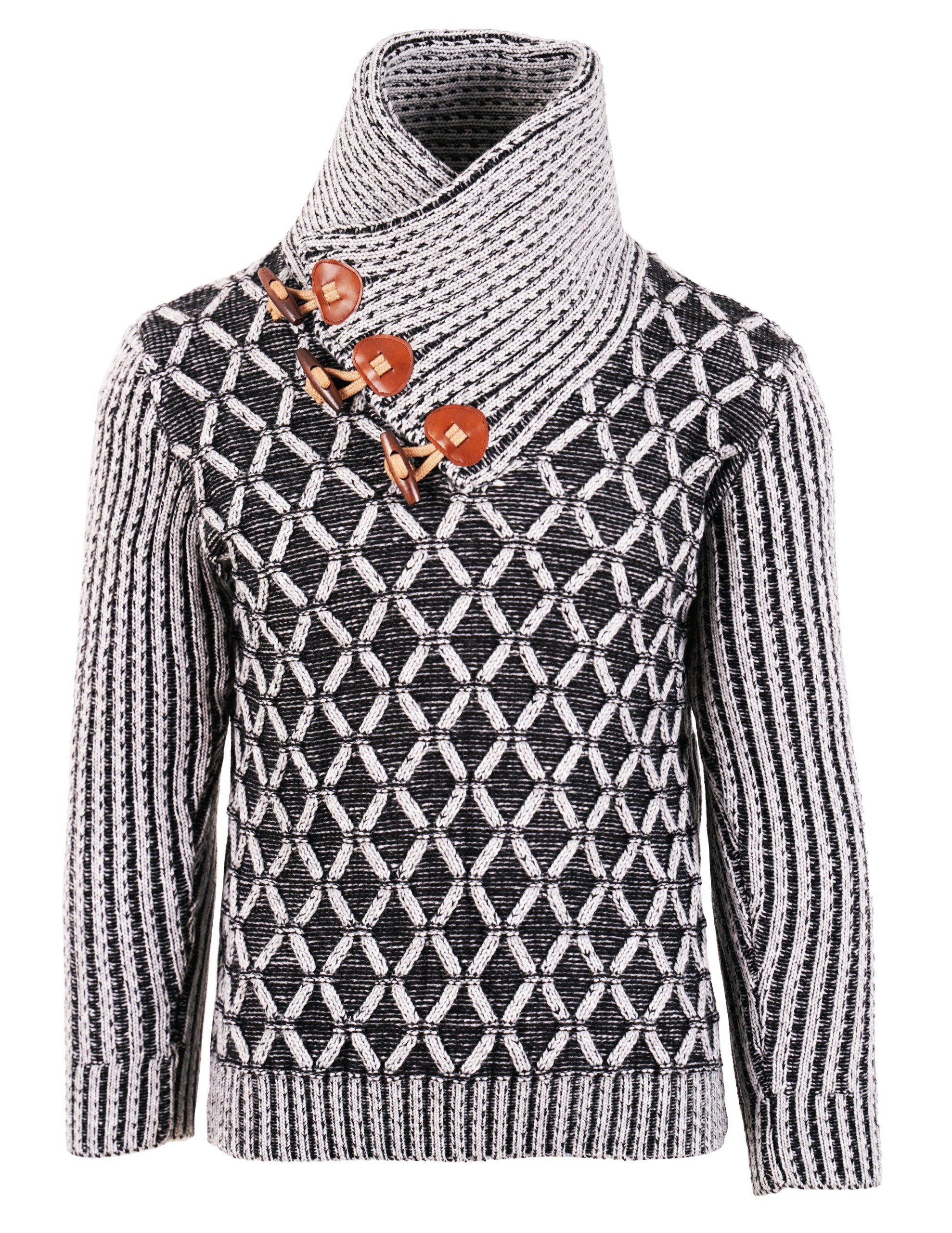 SWETER WEŁNIANY ZIMOWY MĘSKI GRUBY CIEPŁY GOLF 3XL Marka inna