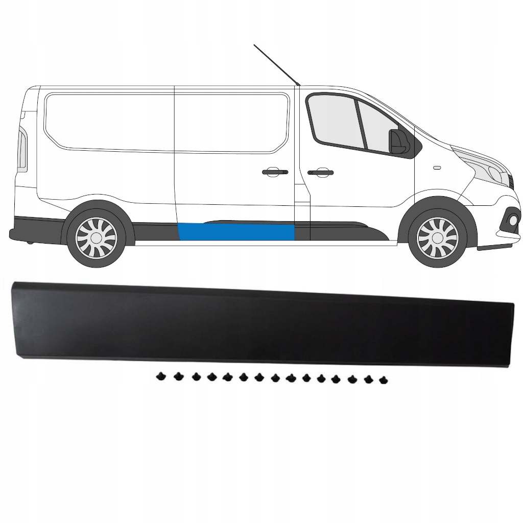 Listwa drzwi przesuwnych Trafic Vivaro NV300 2014-