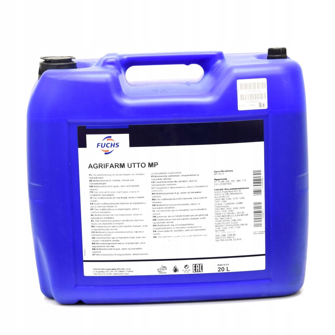 Hydraulický olej. Fuchs Agrifarm Utto Mp 20L