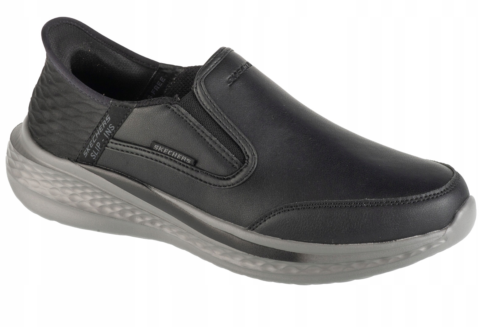 Skechers Slip-ins: Slade [44] Pánské kožené tenisky černé