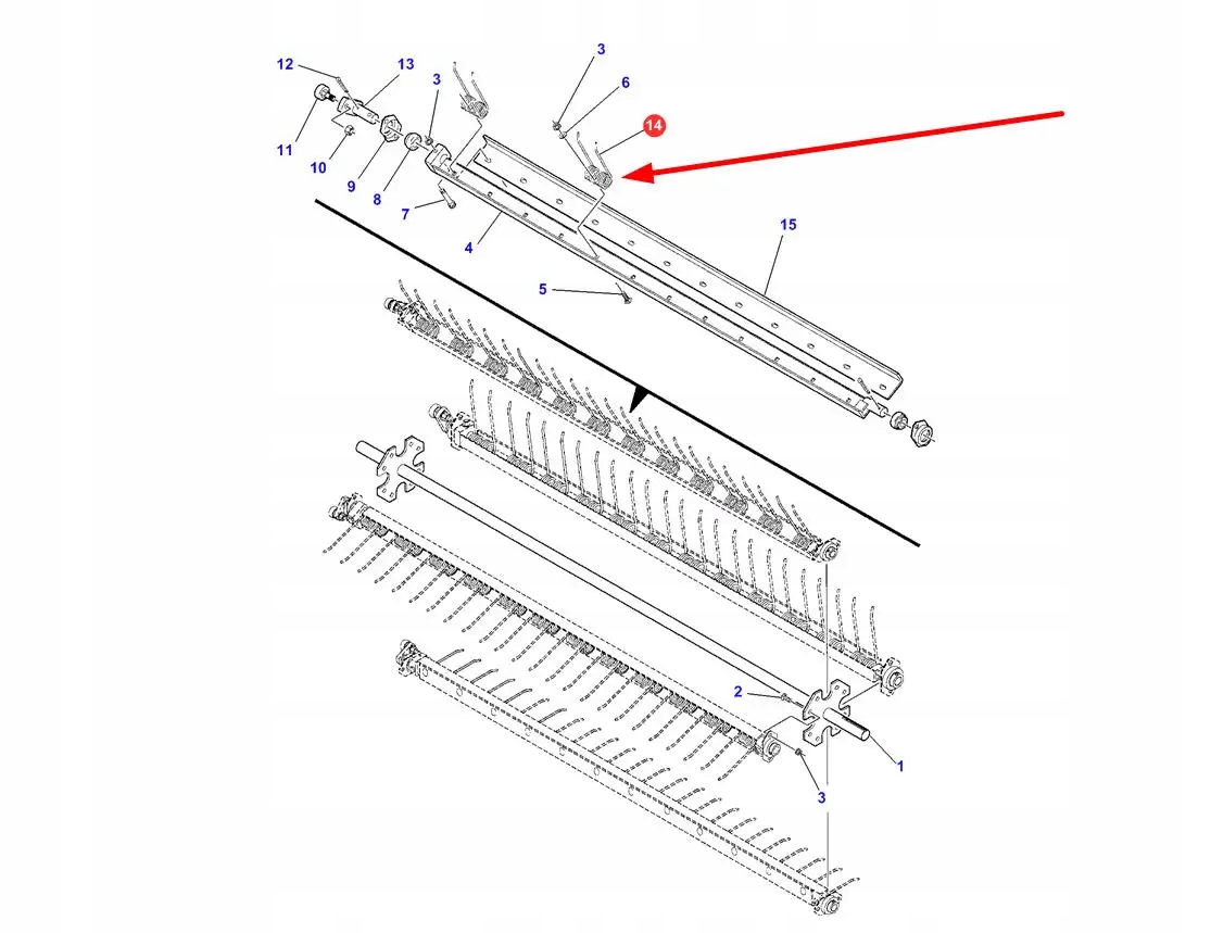 700714826 Palec podbieracza Numer katalogowy części 700714826