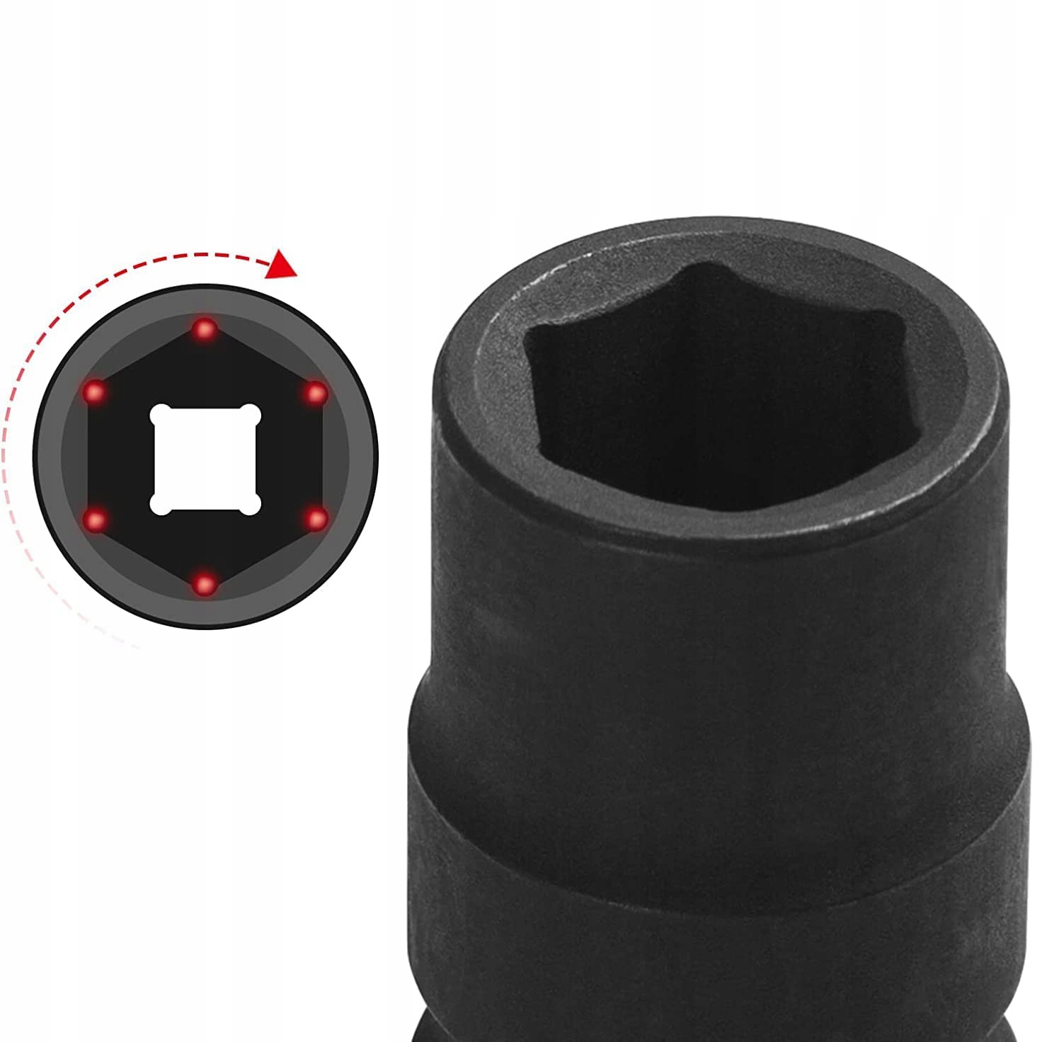 NASADKA UDAROWA DŁUGA 1/2'' 17mm DO KÓŁ NA KLUCZ Kod producenta V08045