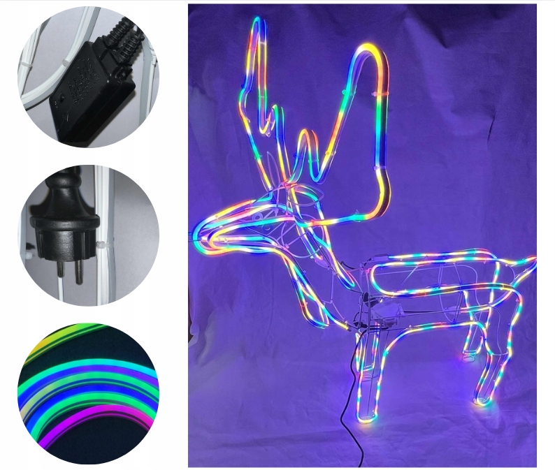 Sob Led Neón 115 CM Multikolór Pohyblivá Hlava 11M
