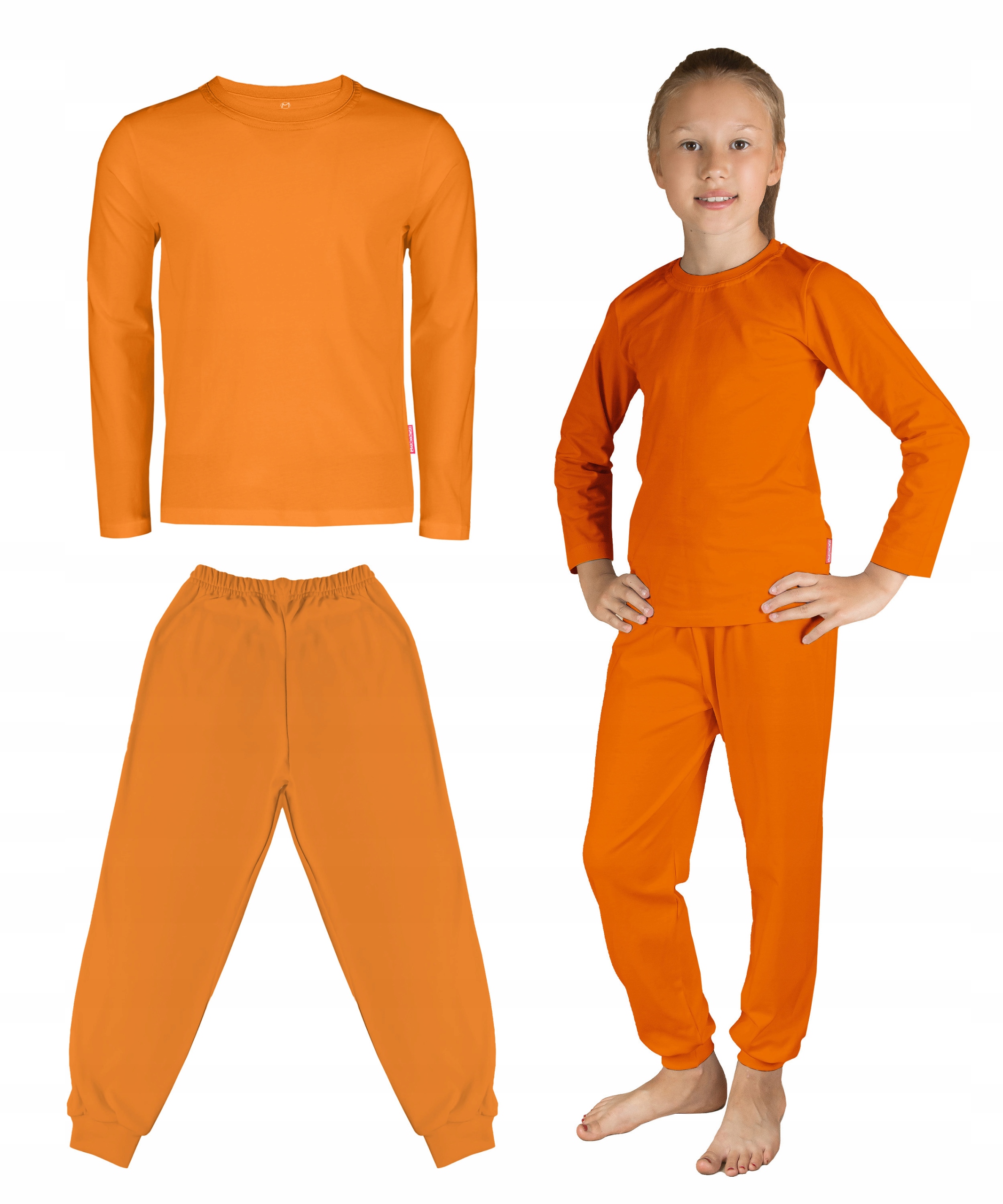 KOMPLET BLUZKA I SPODNIE DRESOWE BAWEŁNA NA KOSTIUM STRÓJ WYSTĘP LISKA 134