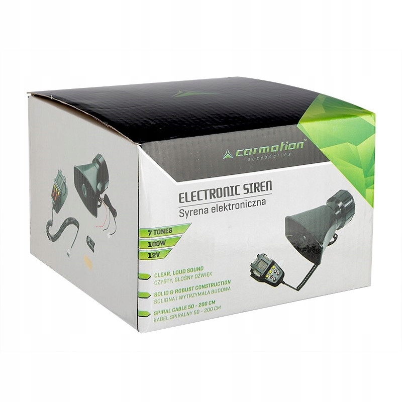 SYRENA ALARMOWA DYNAMICZNA ALARM MEGAFON 7 TONOWA 100W POLICYJNA STRAŻ Stan opakowania oryginalne