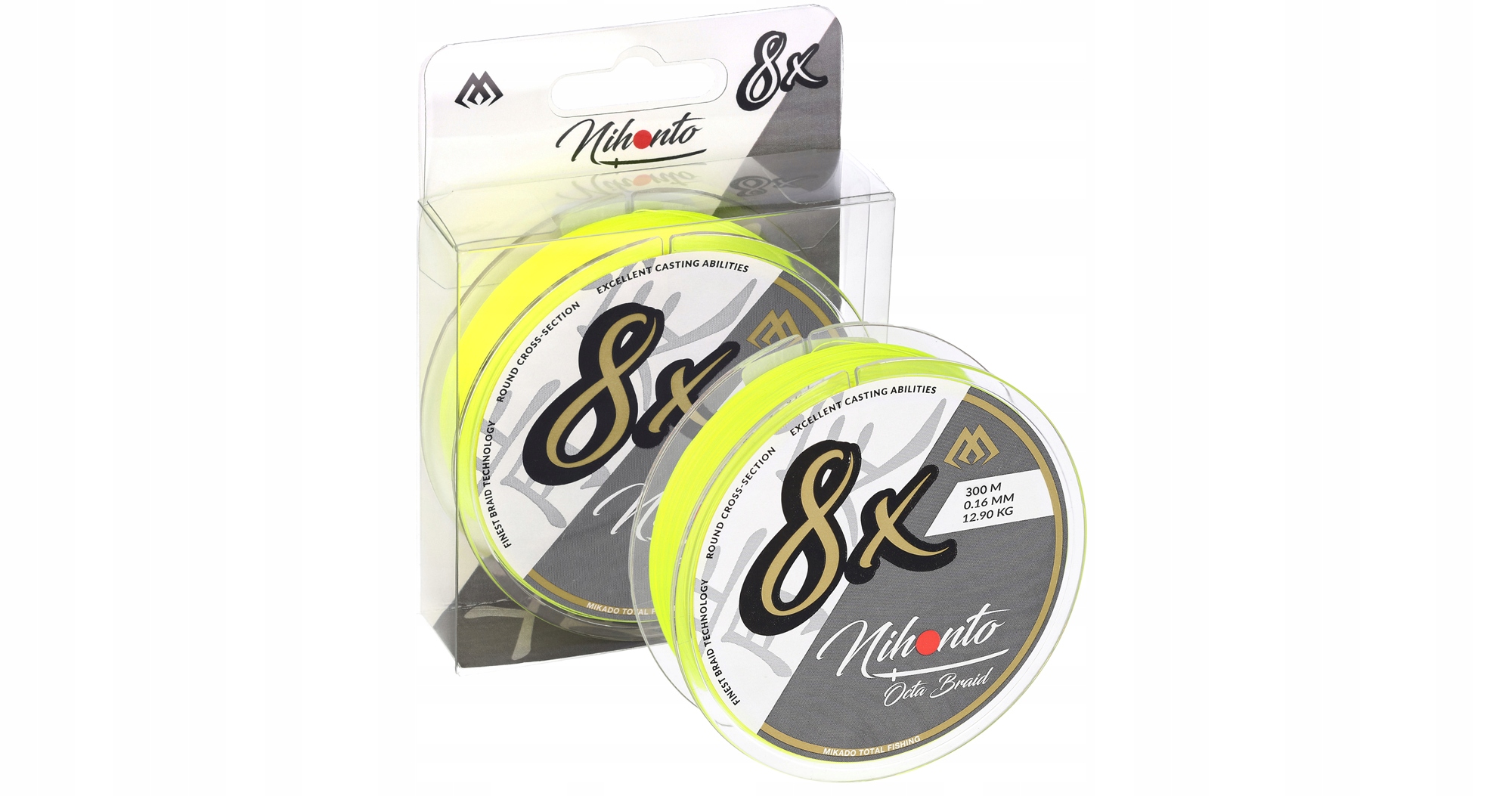 Plecionka Mikado Nihonto Octa Braid 0.12mm/8.9kg/150m Fluo