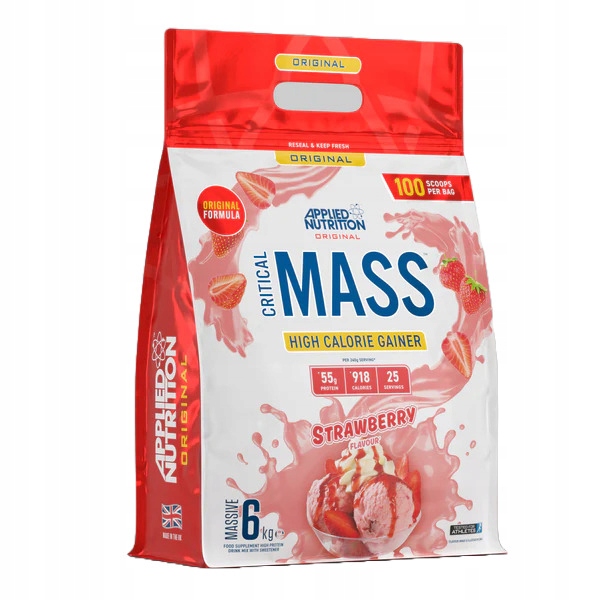 Applied Nutrition Gainer Critical Mass Jahoda prášek 6000g