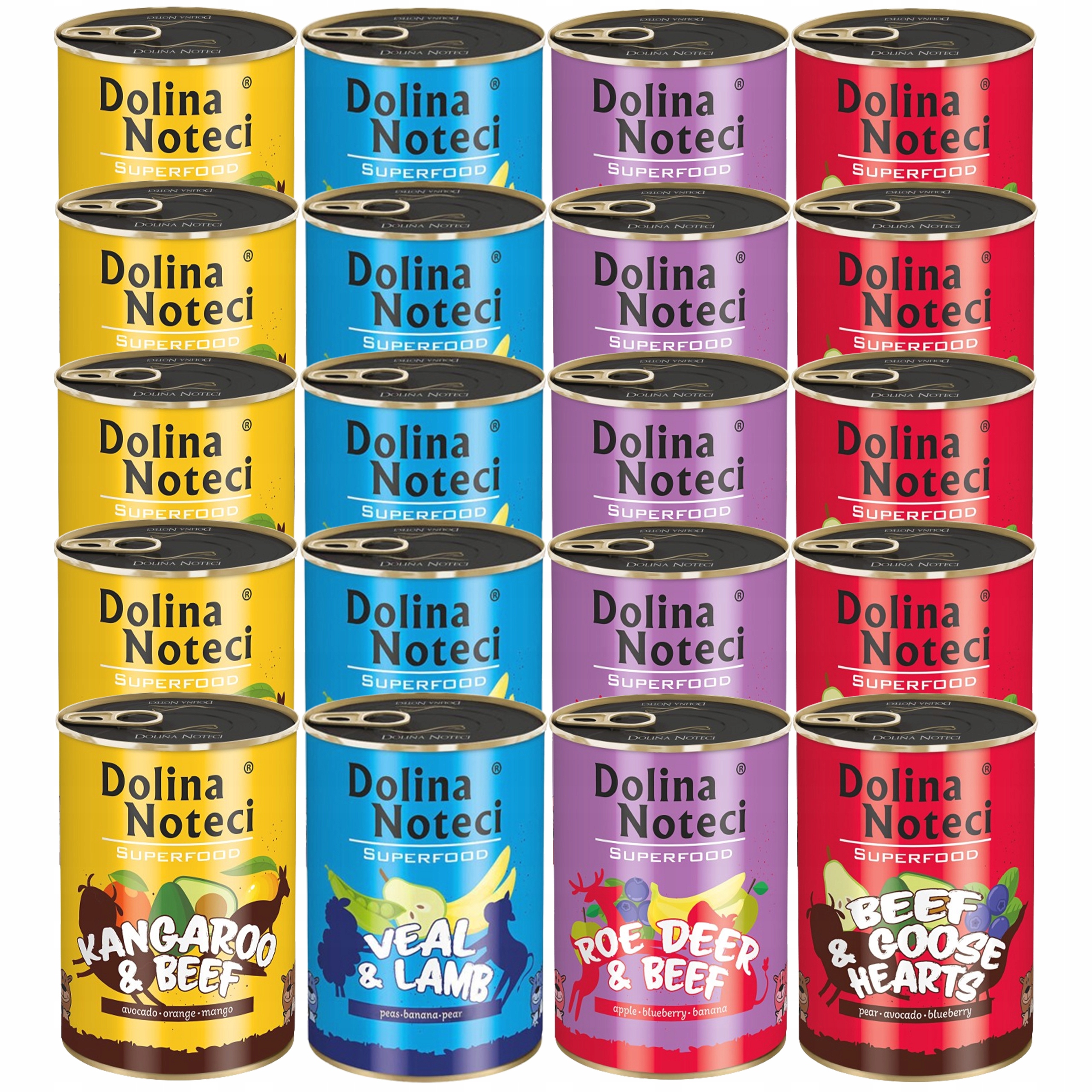 Levně Dolina Noteci Superfood Krmivo mokré pro psa mix chutí 20 x 400 g